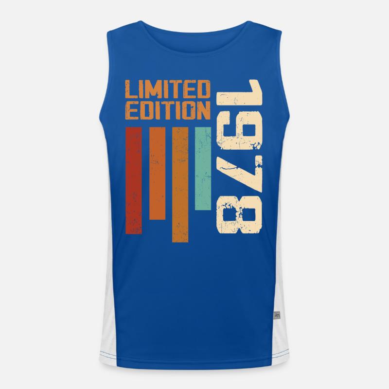 Jahrgang 1978 Retro 1978 Geburtstagsgeschenk Funktionelles Kontrast-Tank Top für Männer 