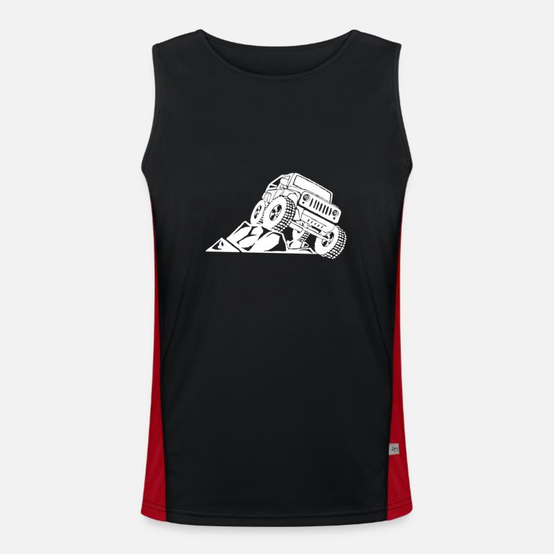 Off-road SUV Men's Functional Contrast Tank Top 