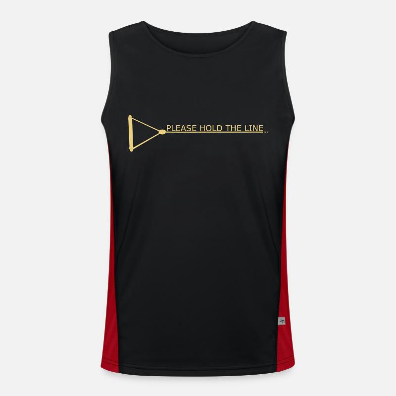 Hold the line Men's Functional Contrast Tank Top 
