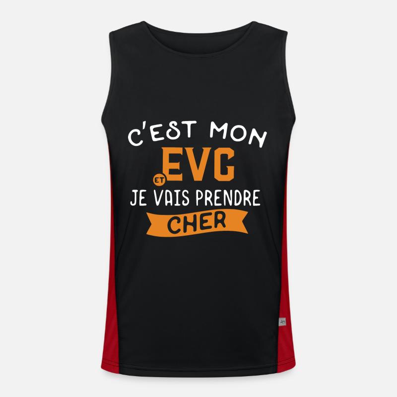 Marié | C'est mon EVG et je vais prendre cher Débardeur respirant contrasté Homme 