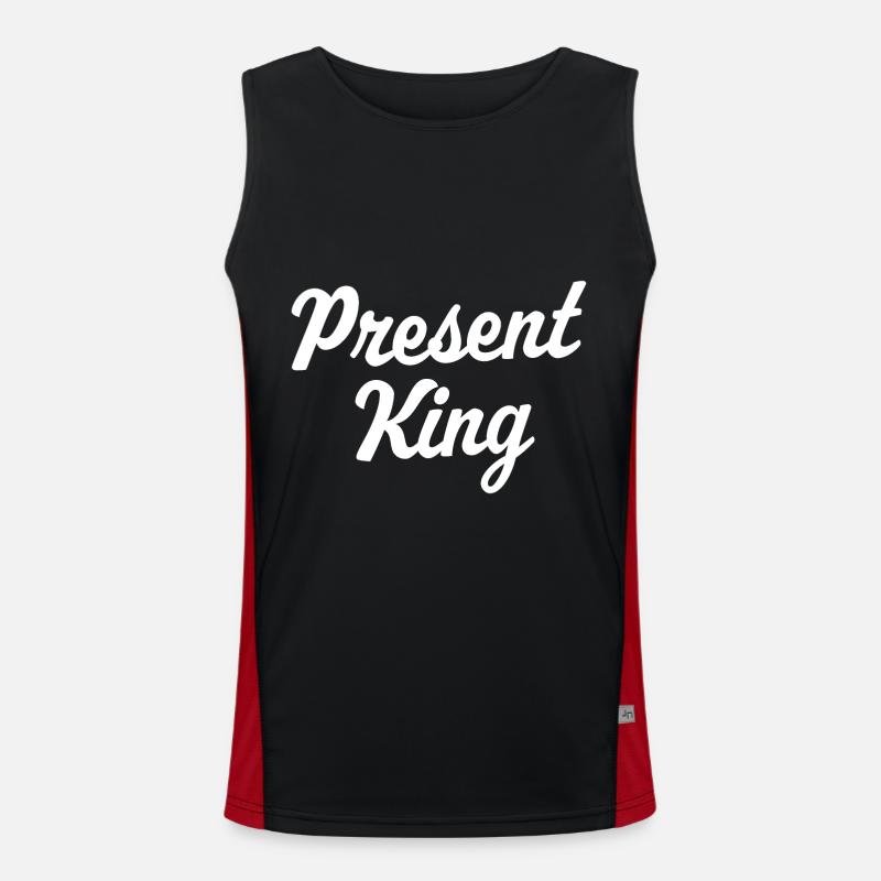 Present King Men's Functional Contrast Tank Top 