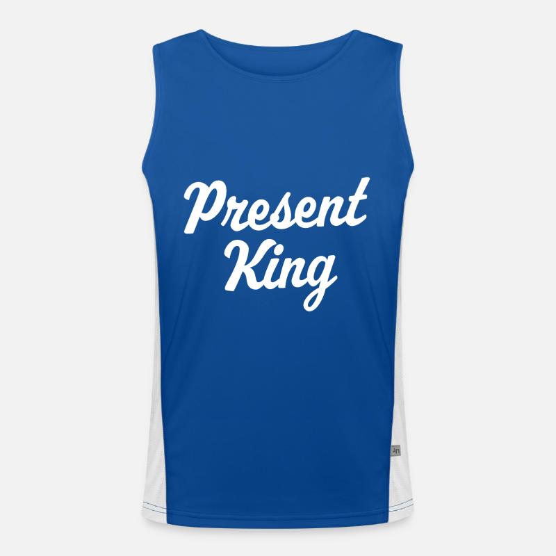 Present King Men's Functional Contrast Tank Top 