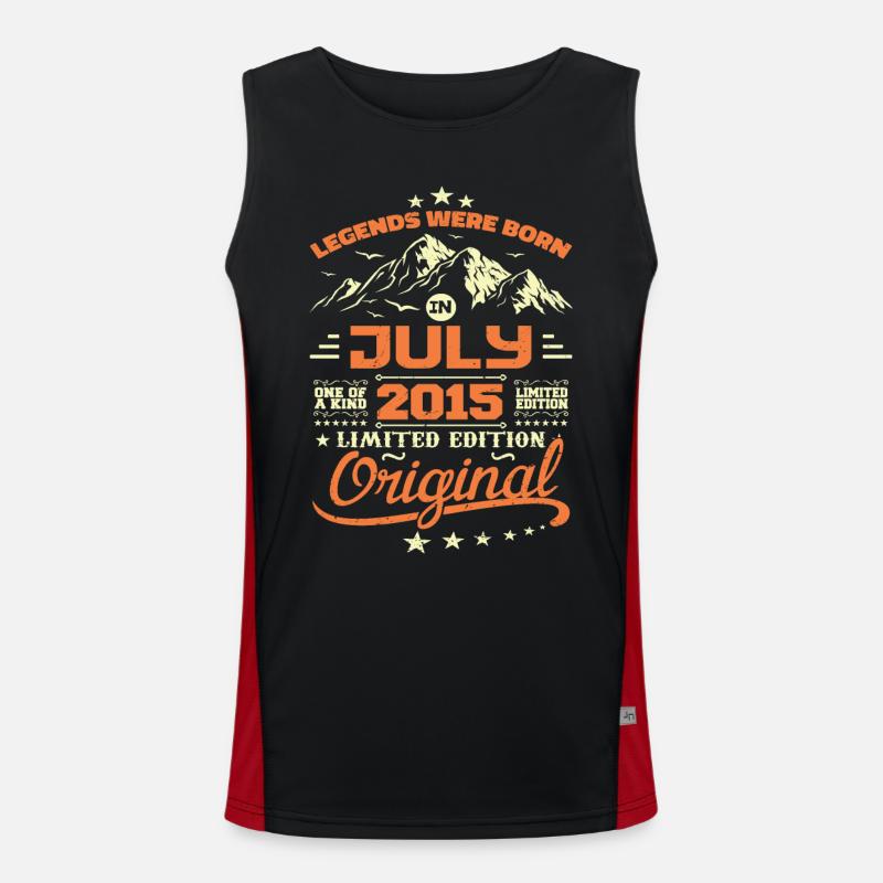 Juli 2015 Geburtstagsgeschenk Juli 2015 Funktionelles Kontrast-Tank Top für Männer 