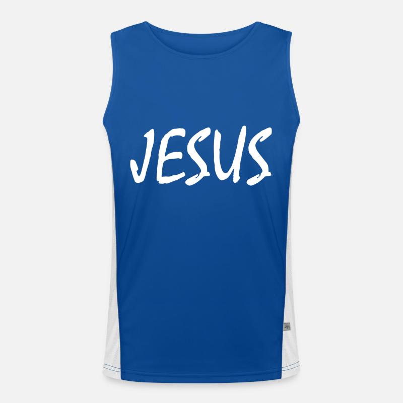 Jesus Men's Functional Contrast Tank Top 