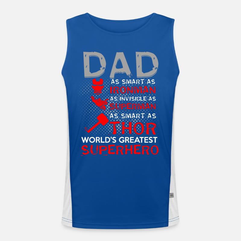 Design DAD SUPER HERO Débardeur respirant contrasté Homme 