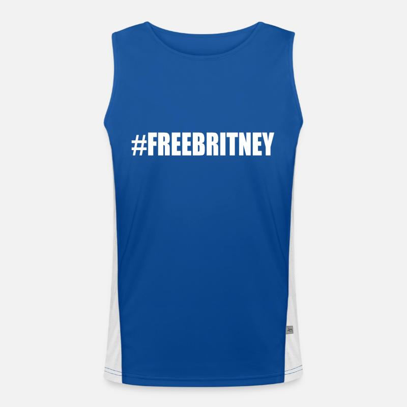 Free britney Funktionelles Kontrast-Tank Top für Männer 