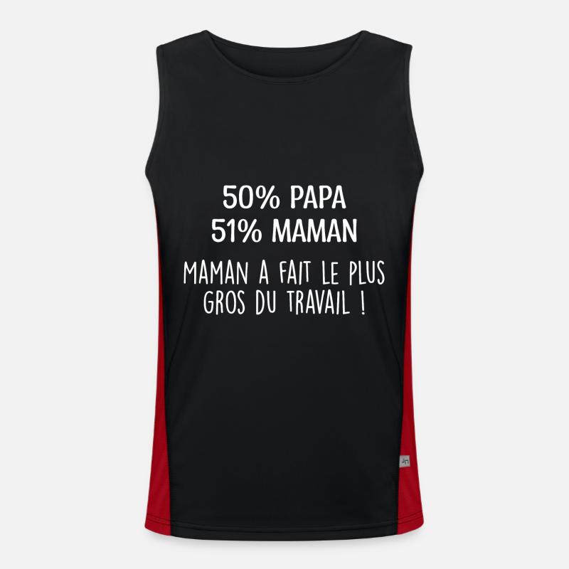 Grenouillère Bébé Annonce Grossesse Message Humour Débardeur respirant contrasté Homme 