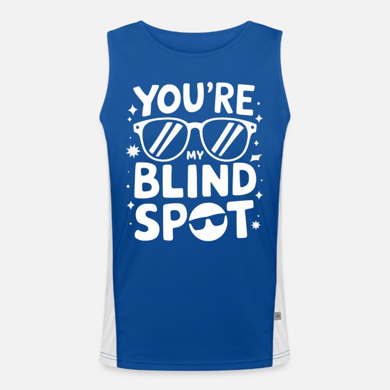 Blinde Blindheit Sehbehinderte Menschen Funktionelles Kontrast-Tank Top für Männer 