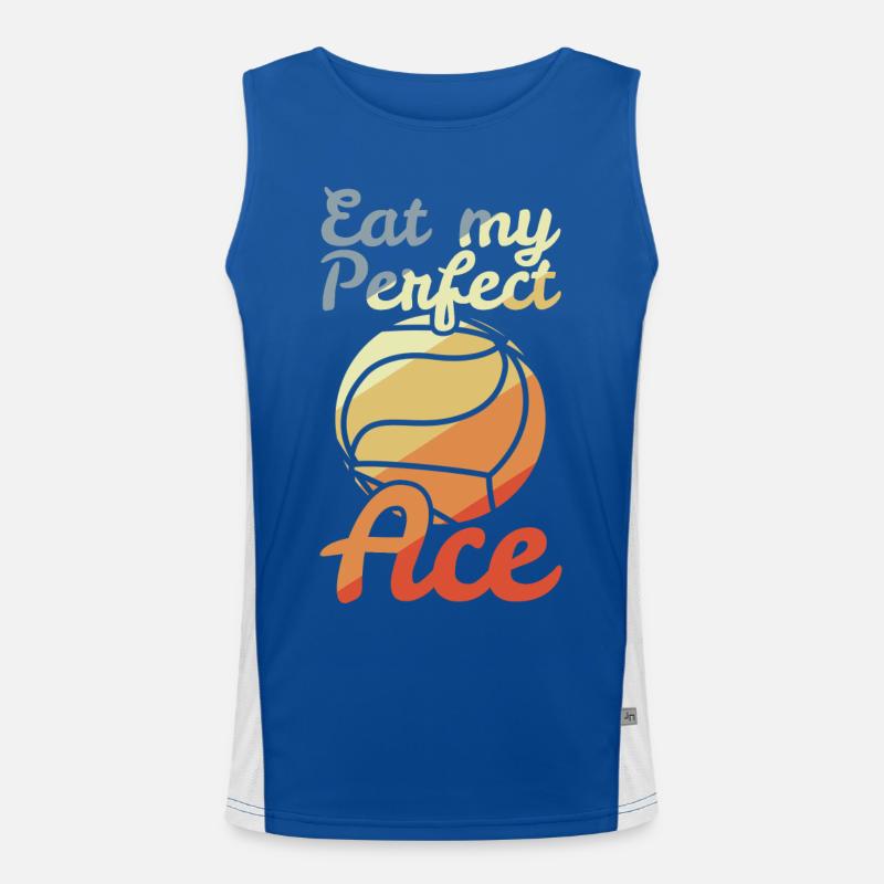 Volleyball Witz Funktionelles Kontrast-Tank Top für Männer 