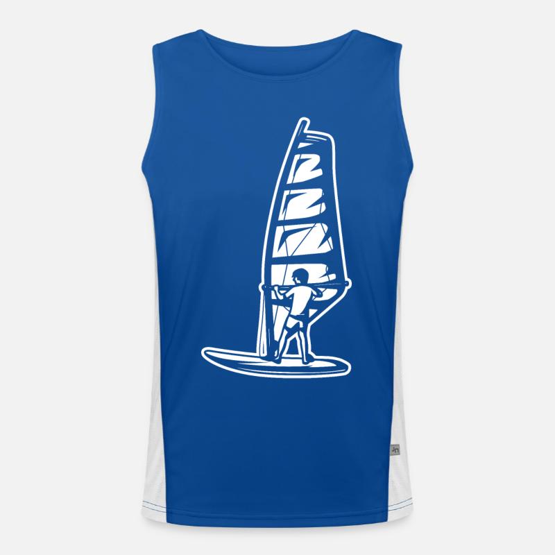Windsurfer Junge Funktionelles Kontrast-Tank Top für Männer 