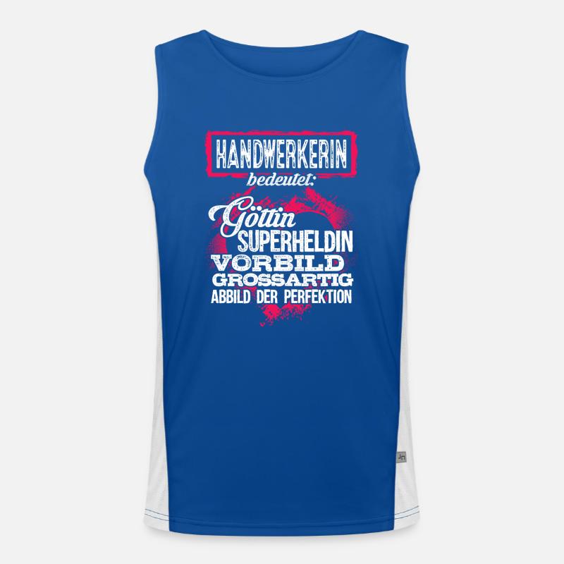 HANDWERKERIN - duden Funktionelles Kontrast-Tank Top für Männer 