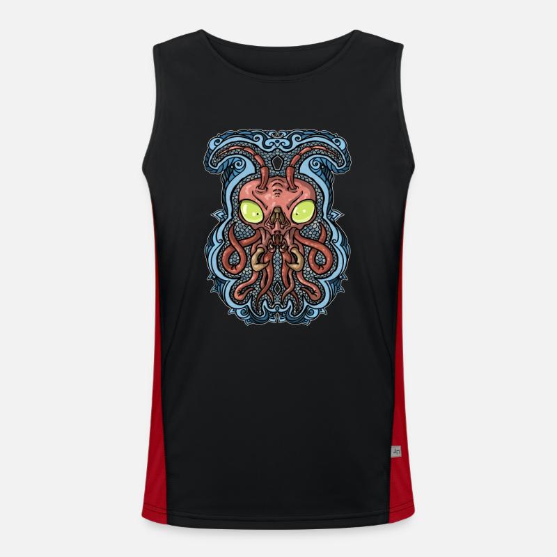 Cthulhu Funktionelles Kontrast-Tank Top für Männer 