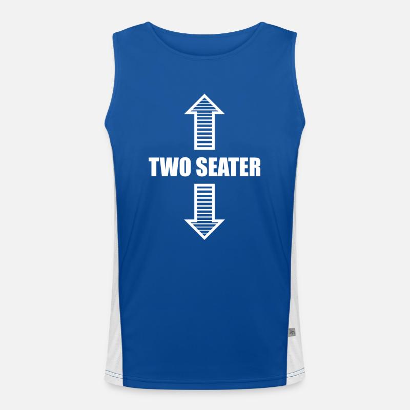 Two Seater | Vatertag Funktionelles Kontrast-Tank Top für Männer 