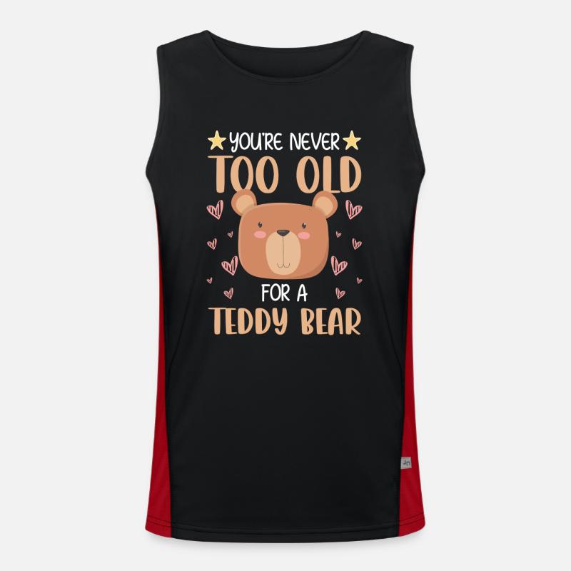 Teddy Child Protector Men's Functional Contrast Tank Top 