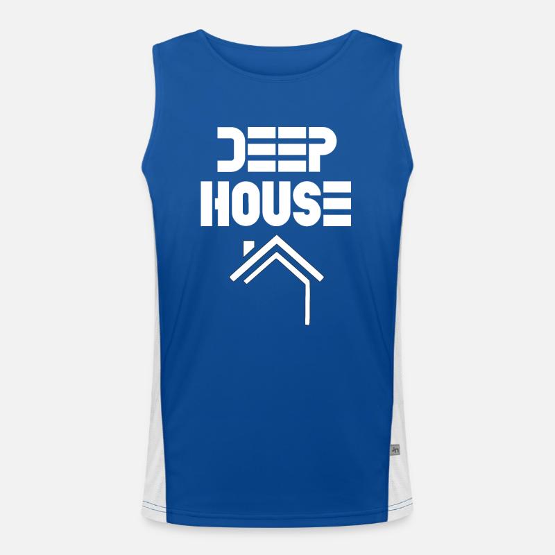 deep house Men's Functional Contrast Tank Top 
