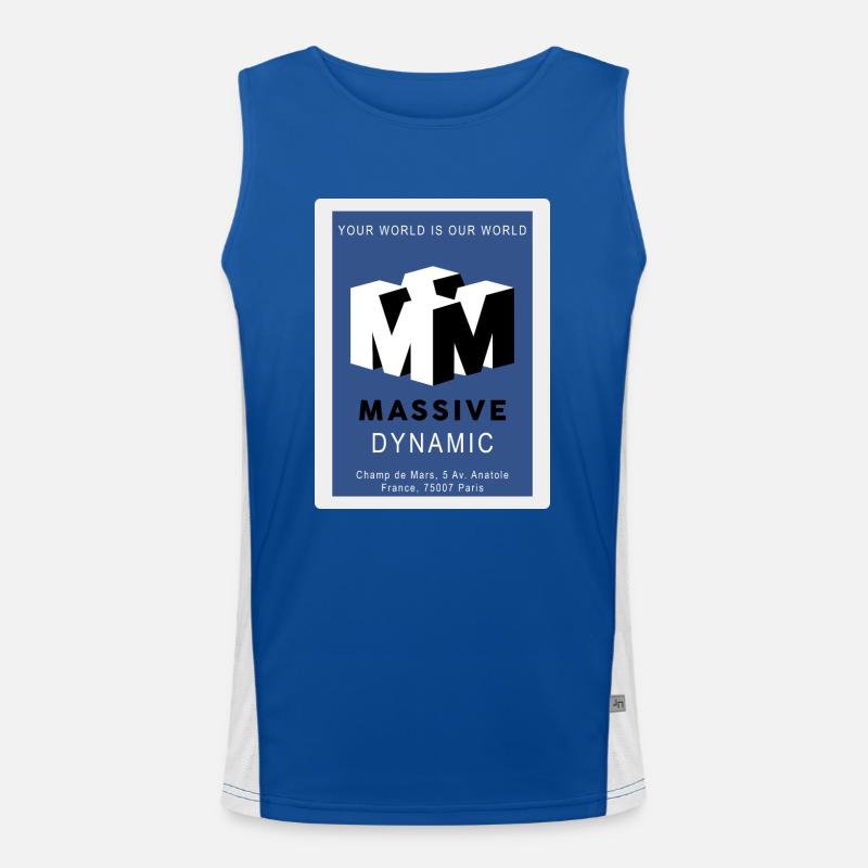 Massive dynamyc Men's Functional Contrast Tank Top 
