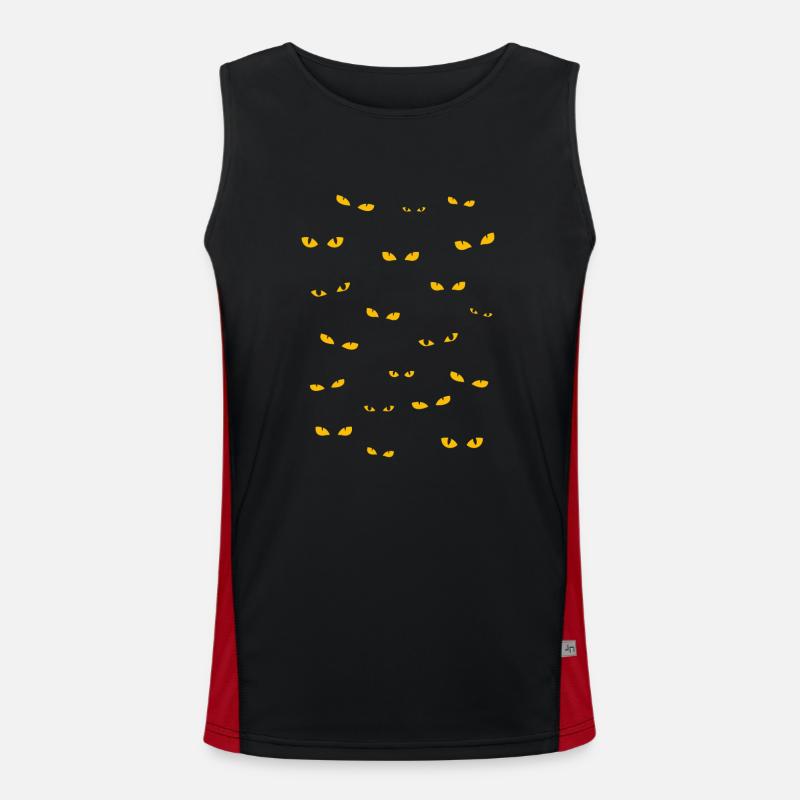 Yeux effrayants Débardeur respirant contrasté Homme 