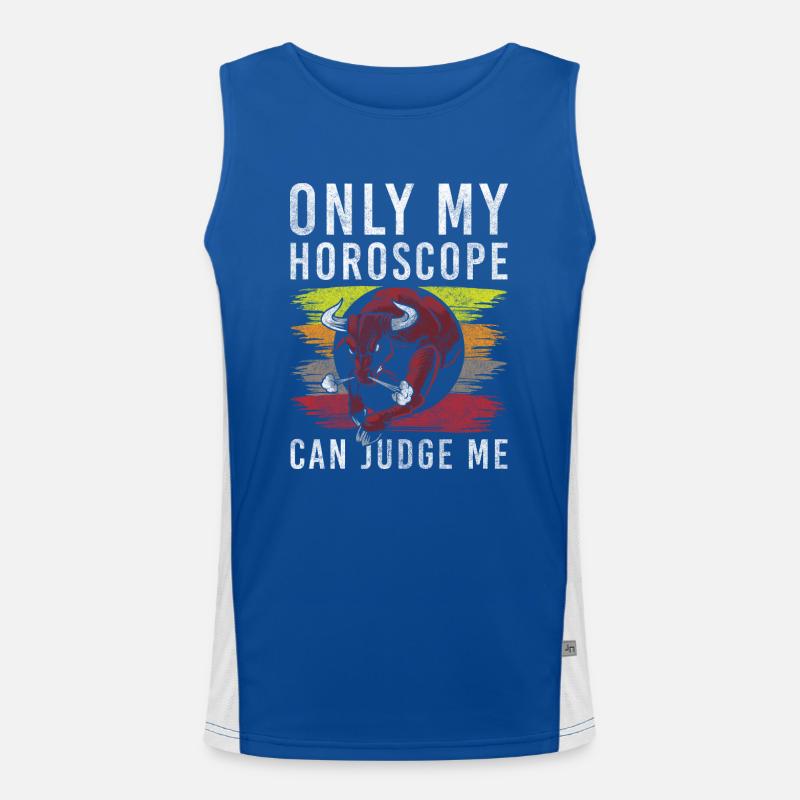 Stier Planet Astro Funktionelles Kontrast-Tank Top für Männer 
