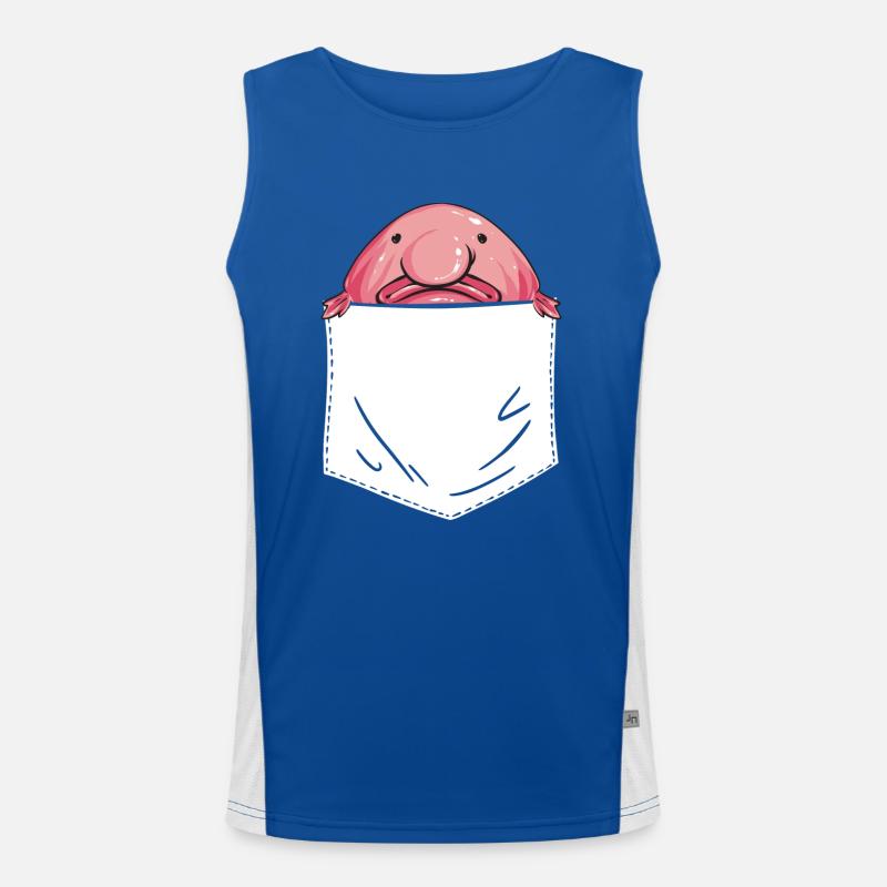 Blob fish Men's Functional Contrast Tank Top 