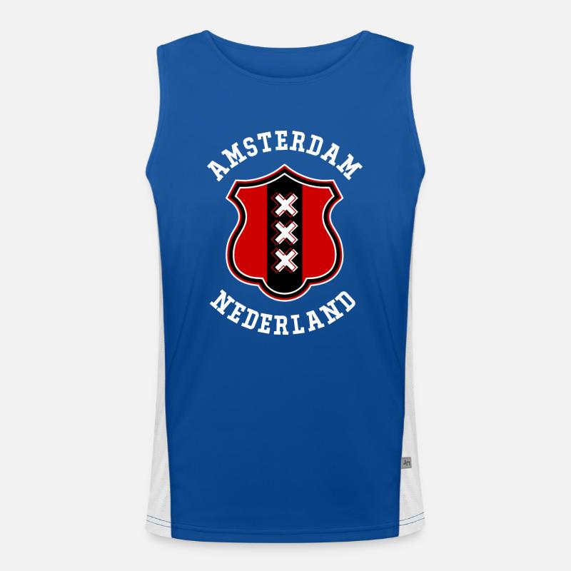 Amsterdam Men's Functional Contrast Tank Top 