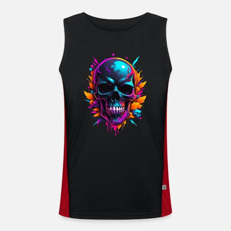 Crâne Débardeur respirant contrasté Homme 