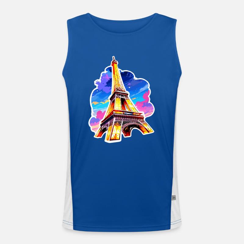 Eiffel tower #22 Débardeur respirant contrasté Homme 