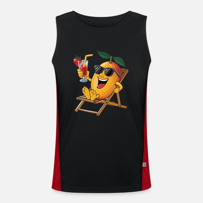 Mango Funktionelles Kontrast-Tank Top für Männer 