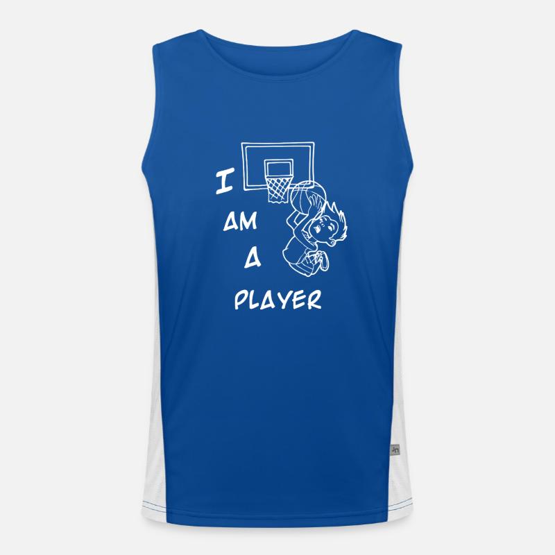 Basketball Player Men's Functional Contrast Tank Top 