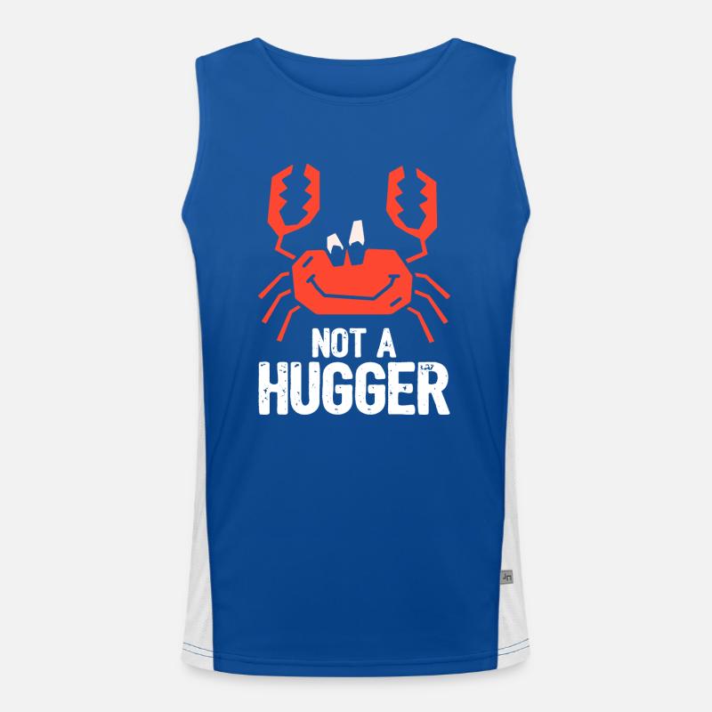Crab Not A Hugger Men's Functional Contrast Tank Top 