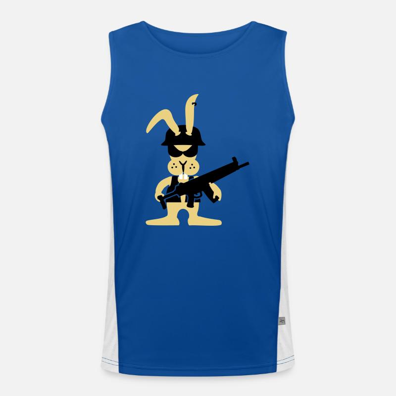 GI bunny punk (B, 3c) Funktionelles Kontrast-Tank Top für Männer 
