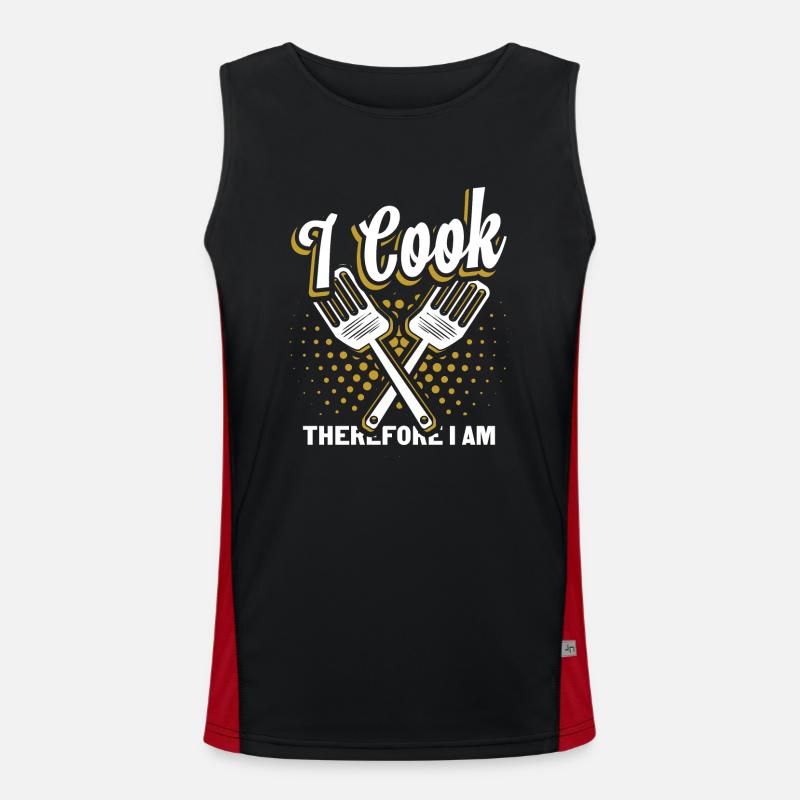 Kochen Geschenk Koch Funktionelles Kontrast-Tank Top für Männer 