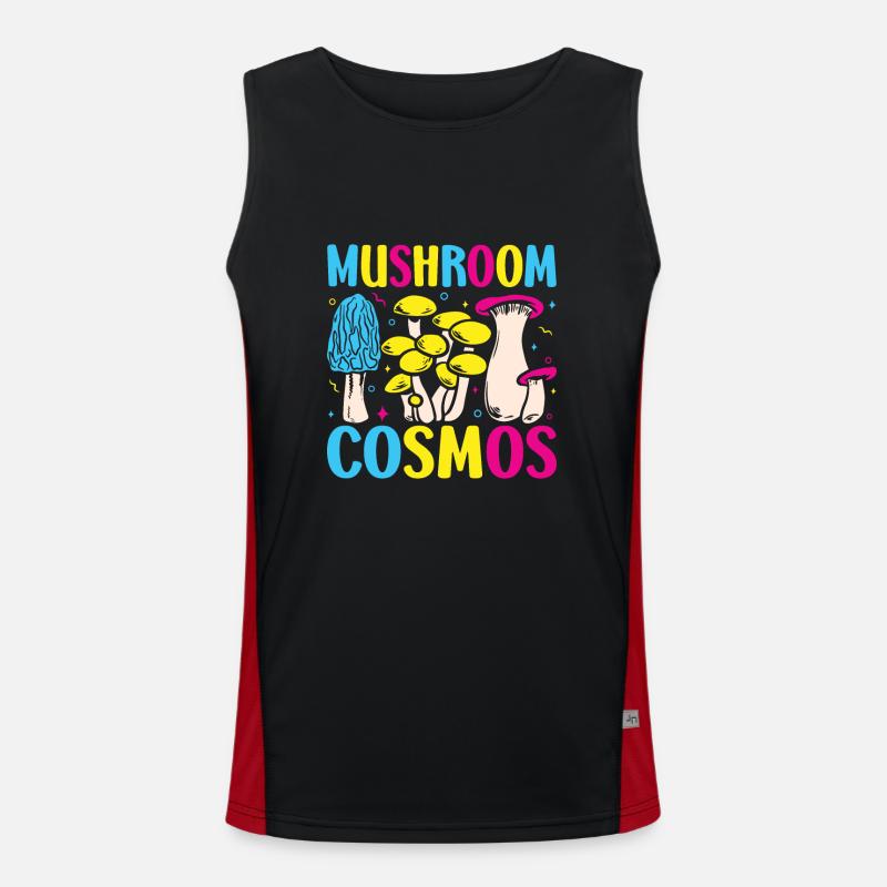 Champignon chasseur de champignons Cosmos Débardeur respirant contrasté Homme 