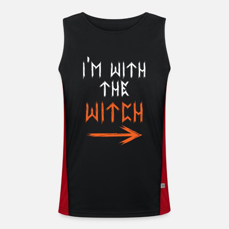 Witch Funktionelles Kontrast-Tank Top für Männer 