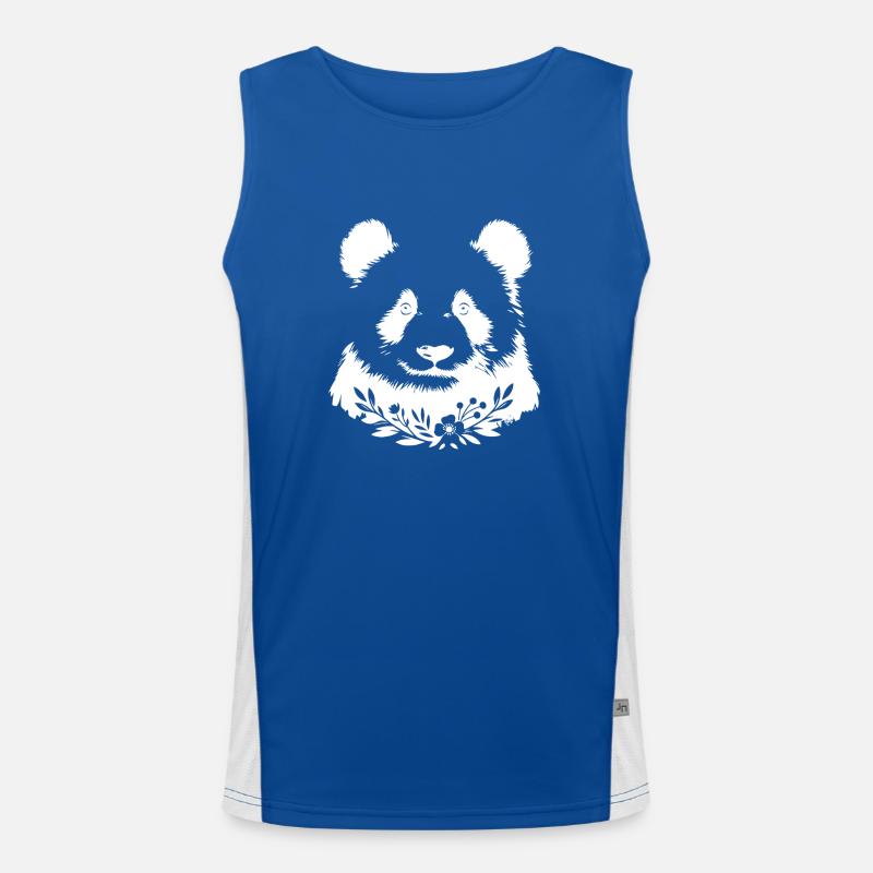 Fleur Panda Harmonie des Fleurs Magie Botanique Débardeur respirant contrasté Homme 