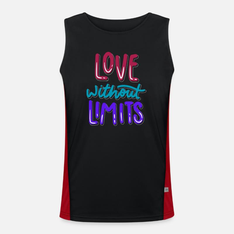 Love Without Limits Always Men's Functional Contrast Tank Top 