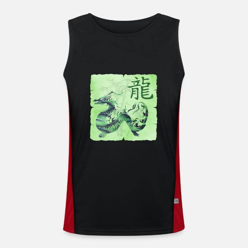 drachen e 108 Funktionelles Kontrast-Tank Top für Männer 