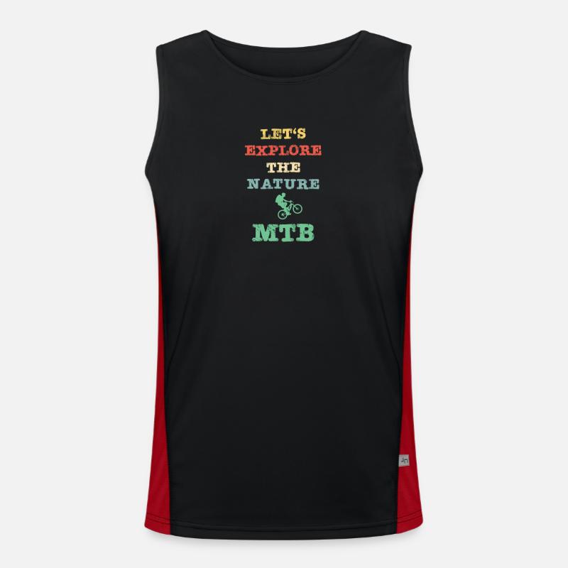 Let's explore the nature - MTB Men's Functional Contrast Tank Top 