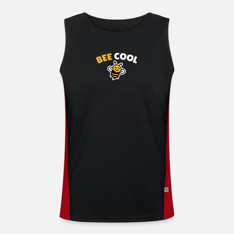 Bee cool Funktionelles Kontrast-Tank Top für Männer 
