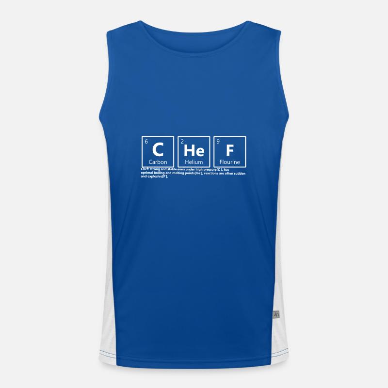 Chef Elements Professional Cook Gift Idea Men's Functional Contrast Tank Top 