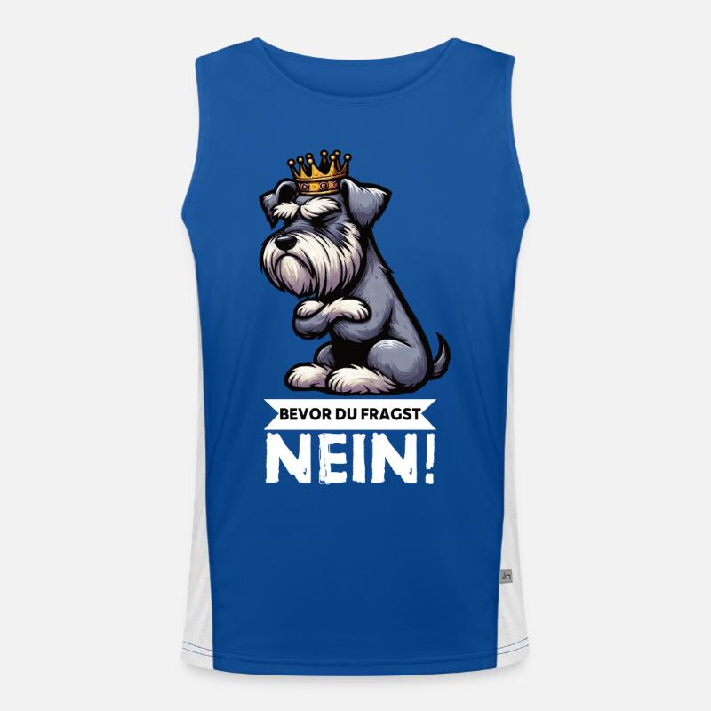 Avant que vous ne demandiez Pas de Schnauzer Géant Débardeur respirant contrasté Homme 
