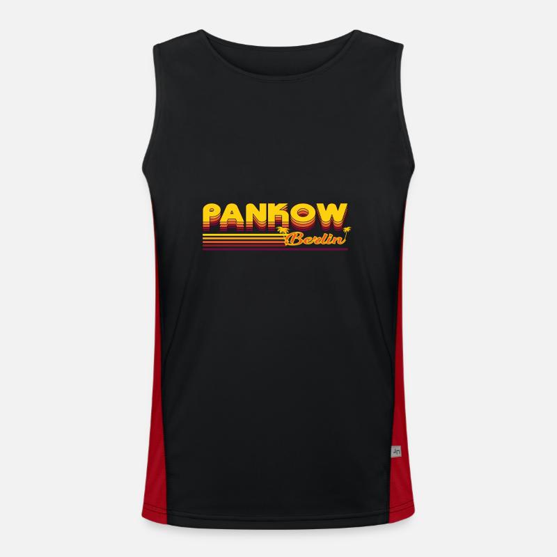 cool Pankow Berlin district design Men's Functional Contrast Tank Top 