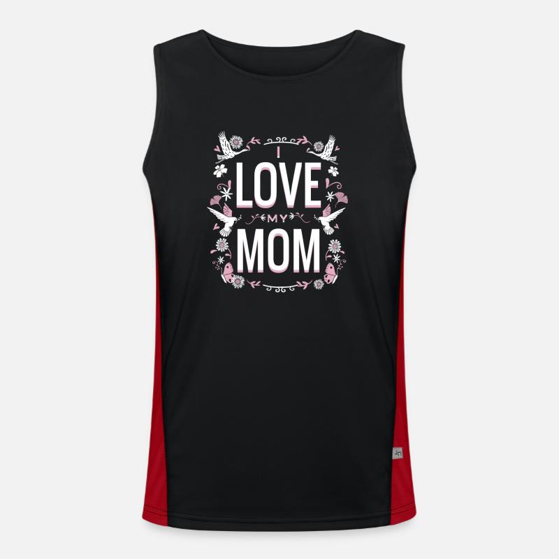Design mignon - J’aime ma mère Débardeur respirant contrasté Homme 