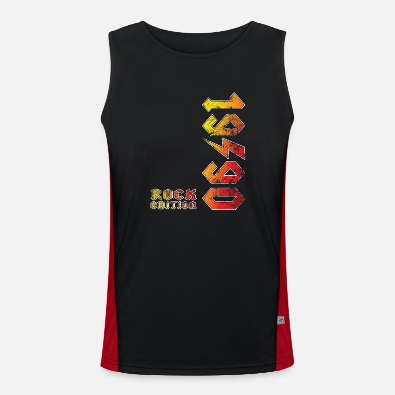 Geburtstag Rock Edition 1990 Funktionelles Kontrast-Tank Top für Männer 