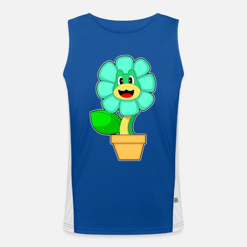 Snake Flower Men's Functional Contrast Tank Top 