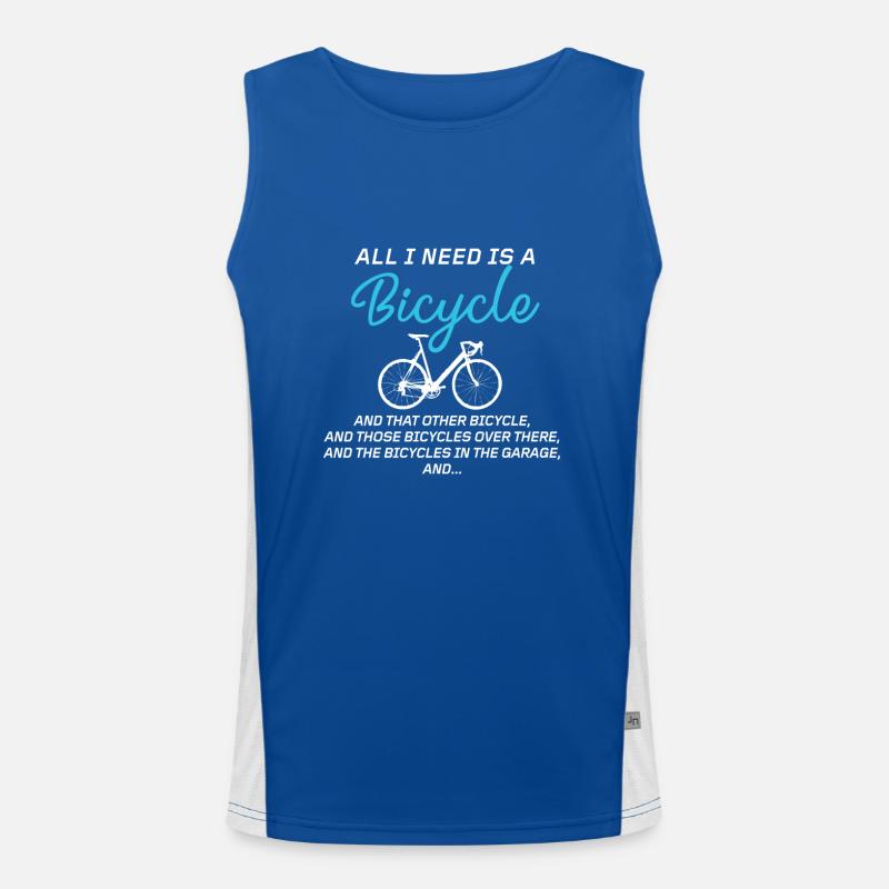 All I need is a Bicycle Men's Functional Contrast Tank Top 