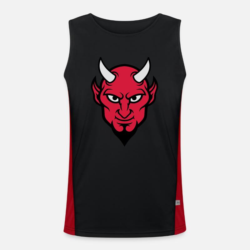 devil face 3c Men's Functional Contrast Tank Top 