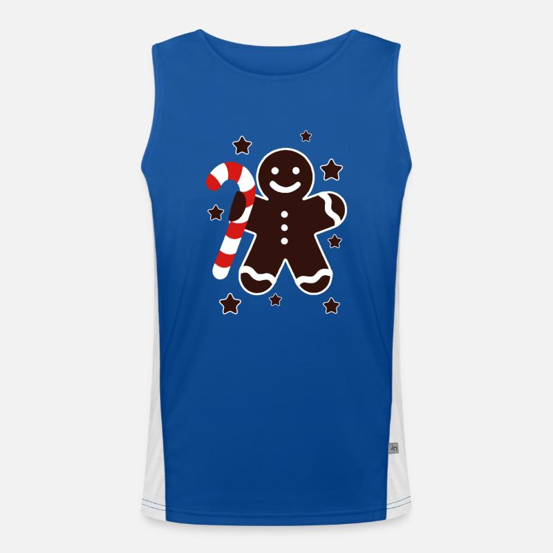 Mr. Gingerbread Men's Functional Contrast Tank Top 