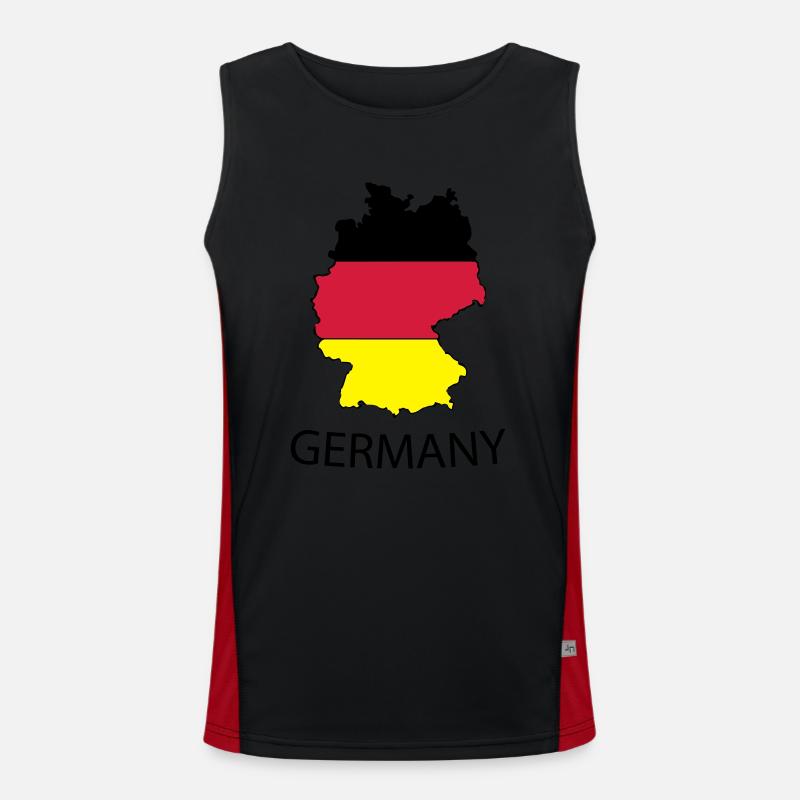 germany Men's Functional Contrast Tank Top 