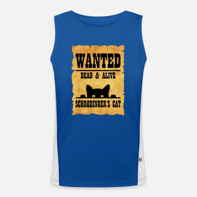 Le chat de Schrödinger Débardeur respirant contrasté Homme 