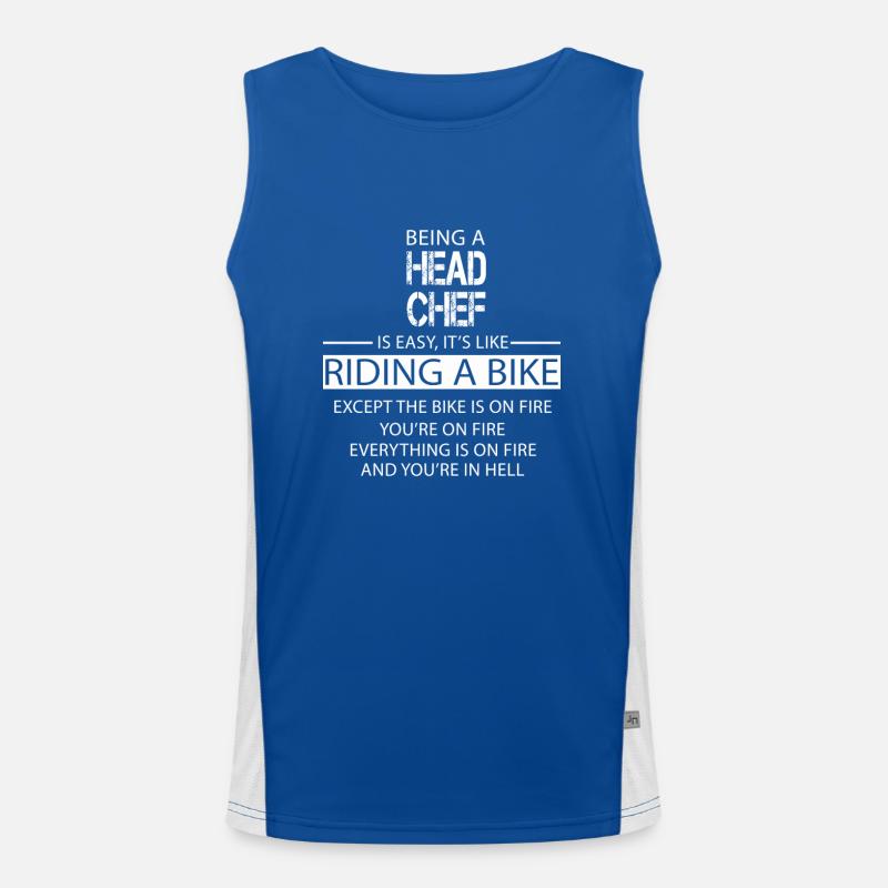 Head Chef Men's Functional Contrast Tank Top 
